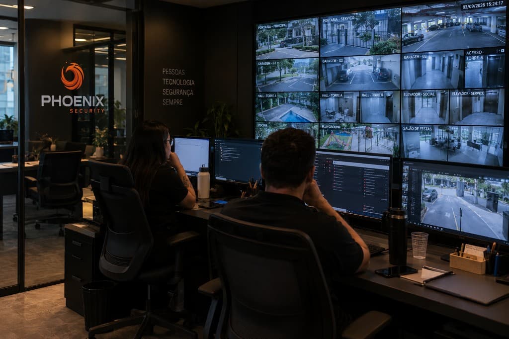 Central de monitoramento Phoenix Security
